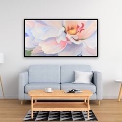 Encadré 24 x 48 - Fleur aux teintes pastel