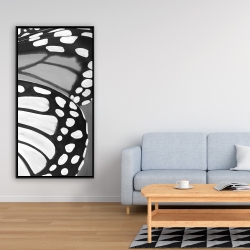 Framed 24 x 48 - Butterfly wings closeup