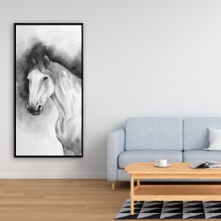 Framed 24 x 48 - Domino horse