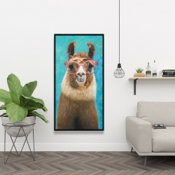 Framed 24 x 48 - Lovable llama