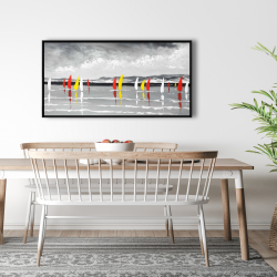 Framed 24 x 48 - Sailing on the lake