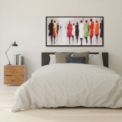 Encadré 24 x 48 - La silhouette du peuple dans la rue