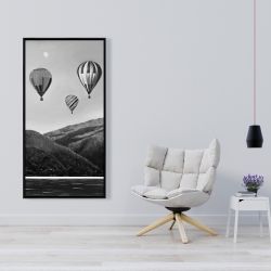 Framed 24 x 48 - Air balloon landscape