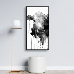 Framed 24 x 48 - Jersey cow