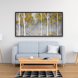 Framed 24 x 48 - Birch forest