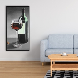 Encadré 24 x 48 - Bouteille de bourgogne
