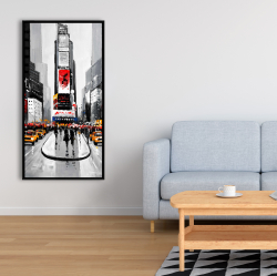 Encadré 24 x 48 - Rue achalandée de la ville de new york
