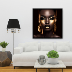 Framed 36 x 36 - Piercing gaze