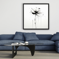Framed 36 x 36 - Exploding flower