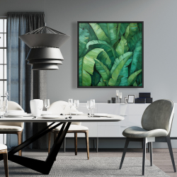 Framed 36 x 36 - Dense leaves