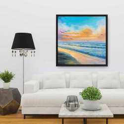 Encadré 36 x 36 - Coucher de soleil tropical à couper le souffle