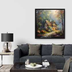 Framed 36 x 36 - Enchanted house