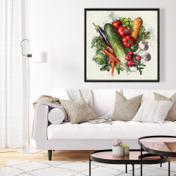 Framed 36 x 36 - Veggies