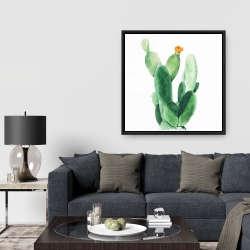 Encadré 36 x 36 - Cactus en fleuraison