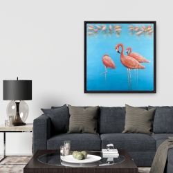 Encadré 36 x 36 - Groupe de flamants