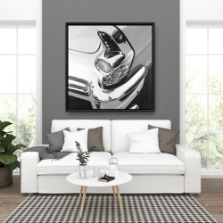Framed 36 x 36 - Beautiful chrome car