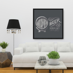 Framed 36 x 36 - Old beer sign
