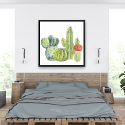 Encadré 36 x 36 - Rassemblement de petits cactus