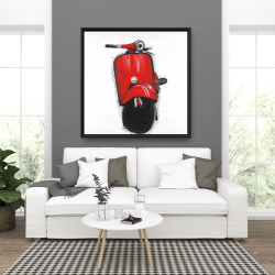 Encadré 36 x 36 - Scooter italien rouge