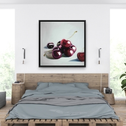 Encadré 36 x 36 - Cerises sombres lustrées