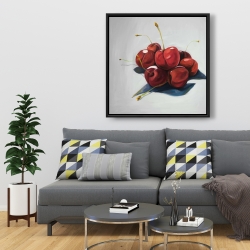 Framed 36 x 36 - Pile of cherries