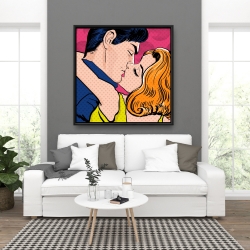 Encadré 36 x 36 - Couple de style pop art