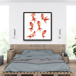 Encadré 36 x 36 - Petits poissons rouge