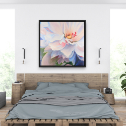 Encadré 36 x 36 - Fleur aux teintes pastel