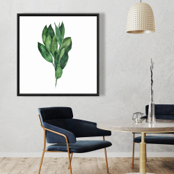 Encadré 36 x 36 - Bouquet de feuilles de laurier