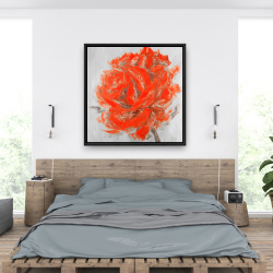 Encadré 36 x 36 - Rose abstraite