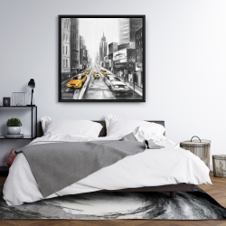 Encadré 36 x 36 - Taxis jaunes à new-york