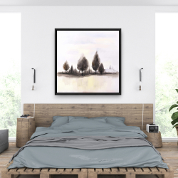 Framed 36 x 36 - Landscape of trees