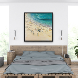 Encadré 36 x 36 - Foule à la plage l'été
