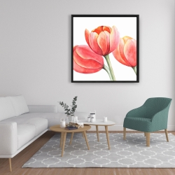 Encadré 36 x 36 - Belles tulipes 