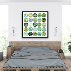 Encadré 36 x 36 - Cercles verts