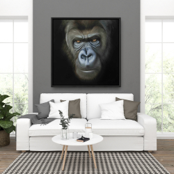 Encadré 36 x 36 - Visage de gorille