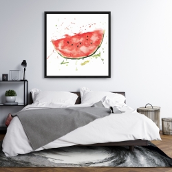 Framed 36 x 36 - Watermelon slice