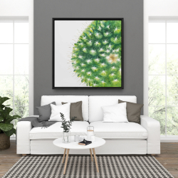 Encadré 36 x 36 - Mini cactus à l'aquarelle