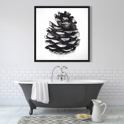 Encadré 36 x 36 - Cocotte de pin