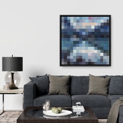 Encadré 36 x 36 - Paysage montagneux pixelisé