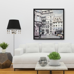 Framed 36 x 36 - Street scene in germany