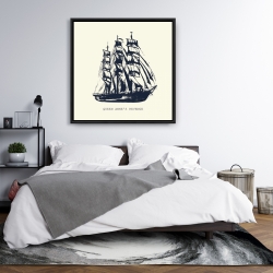 Encadré 36 x 36 - Vieux bateau