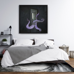 Framed 36 x 36 - Octopus street art