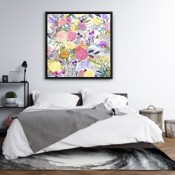 Framed 36 x 36 - Bundle of flowers