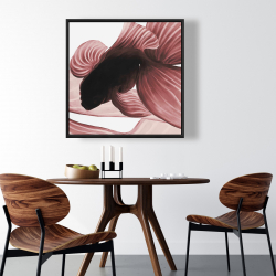 Encadré 36 x 36 - Deux betta rouge