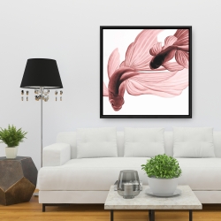 Encadré 36 x 36 - Poissons betta rouge