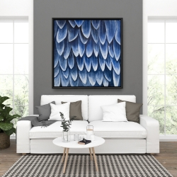 Encadré 36 x 36 - Plumage bleu