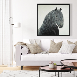 Encadré 36 x 36 - Cheval coeur sauvage