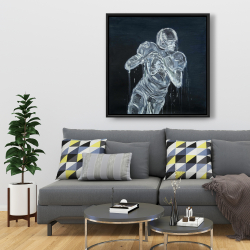 Framed 36 x 36 - Football player