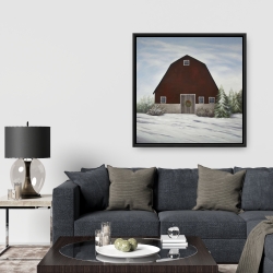 Encadré 36 x 36 - C'est l'hiver à la ferme